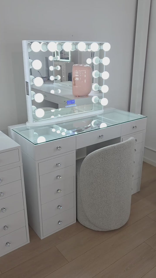 White Diamond Beauty Vanity